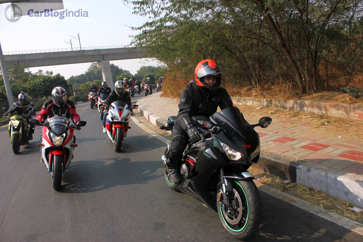 Honda Big Bike Ride in Progress CarBlogIndia