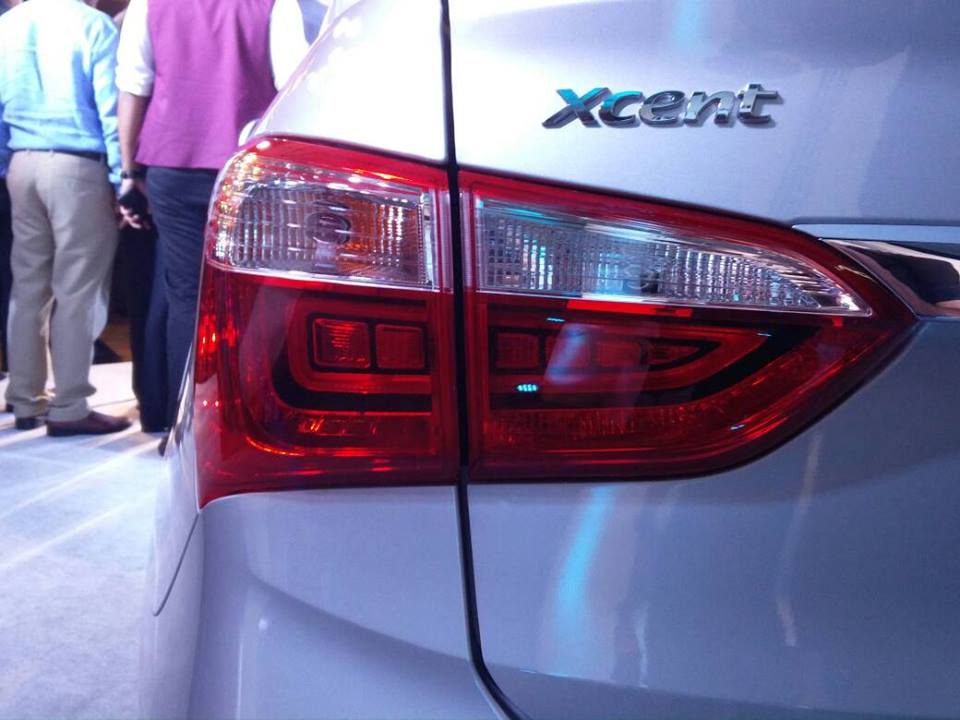 new look 2017 hyundai xcent facelift images rear taillight CarBlogIndia