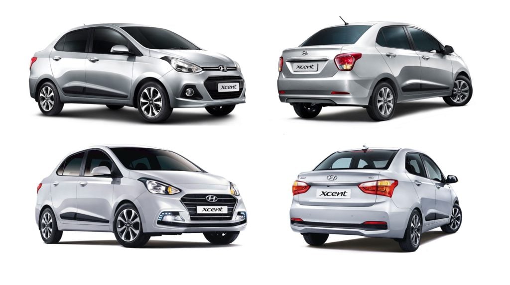 hyundai xcent old vs new CarBlogIndia