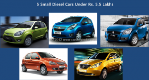 5 Diesel Small Cars Under Rs. 5.50 Lakhs Compared