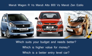 Maruti Alto 800 Vs Estilo Vs Wagon-R– Which Is Better Value For Money Car?