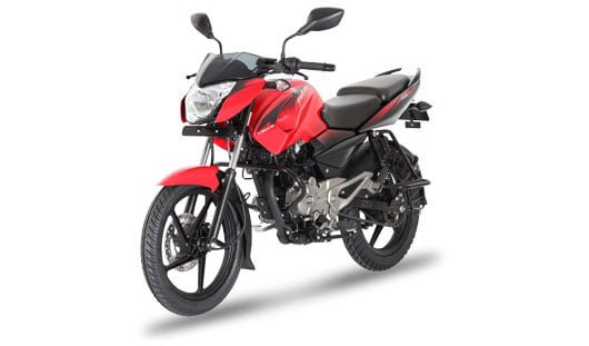 Bajaj Pulsar 135LS Cocktail Wine Red front angle images