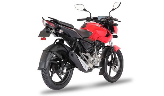 Bajaj Pulsar 135LS Cocktail Wine Red rear angle images