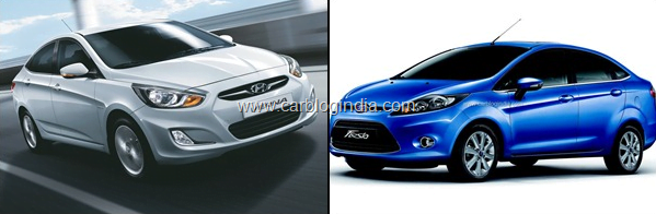 Ford Fiesta AT 2012 Vs Hyundai Verna Fluidic AT Petrol