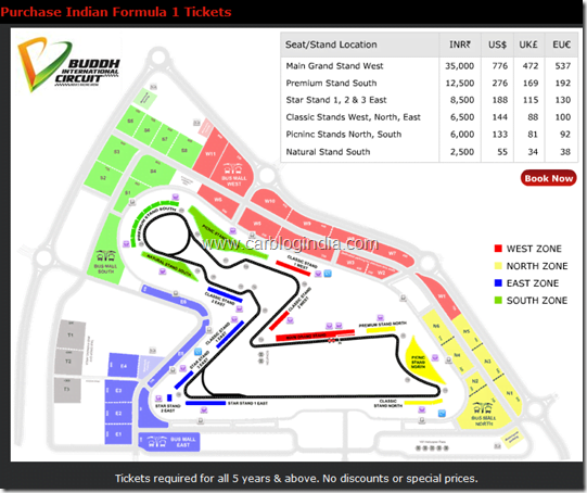 Indian F1 GP Tickets