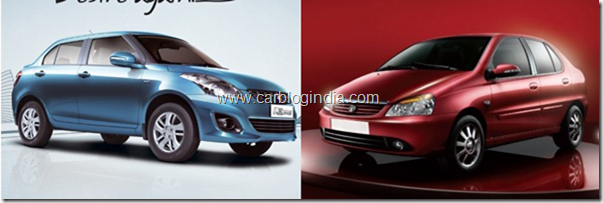 Maruti Swift Dzire 2012 Vs Tata Indigo eCS