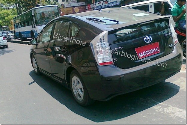 Toyota Prius On Test New Model Spied In Bangalore