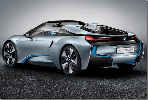 BMW i8 Spyder studio rear