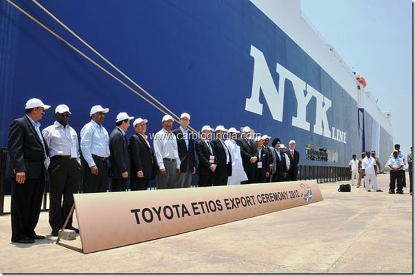 Toyota Etios Export Ceremony at Ennore Port near Chennai  4th April 2012 (3)