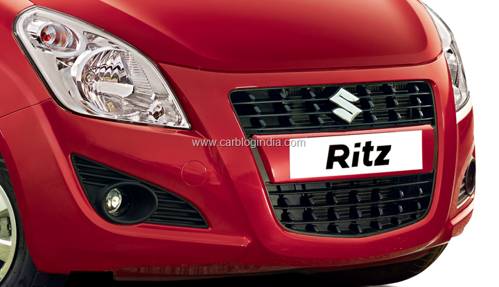 2012 Maruti Ritz Diesel Front Grille and headlamps