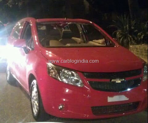 Chevrolet Sail UVA Spy Picture