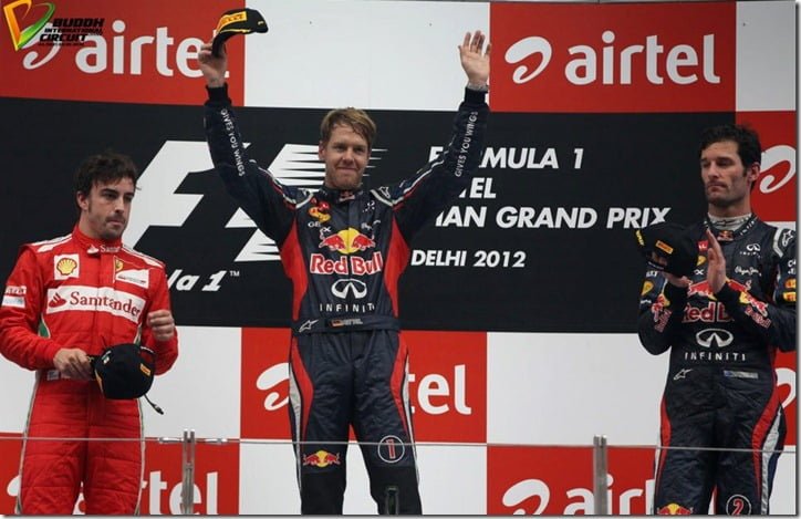 2012 Indian Formula One Winners