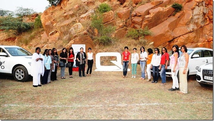 Audi Women's Power Drive- Actress Gul Panag with the participants