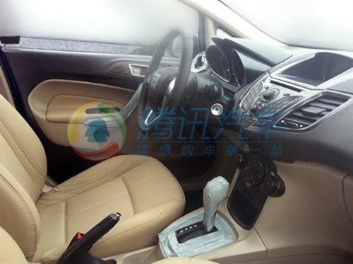 Ford Fiesta Sedan Facelift Caught Testing interior