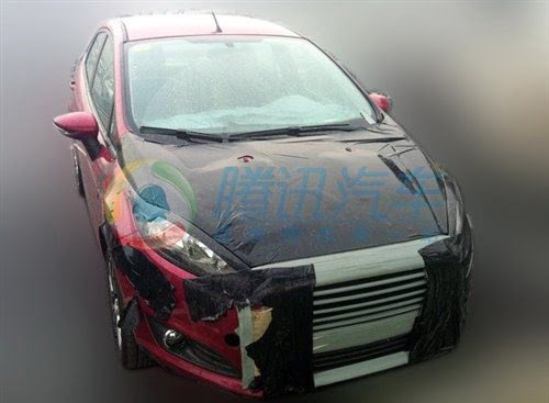 Ford Fiesta Sedan Facelift Caught Testing