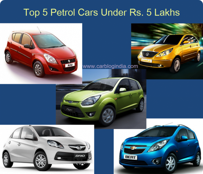 Best 5 Petrol Cars In India Under Rs. 5 Lakh » Car Blog India