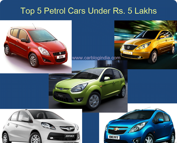 petrol car under 5 lakh in india
