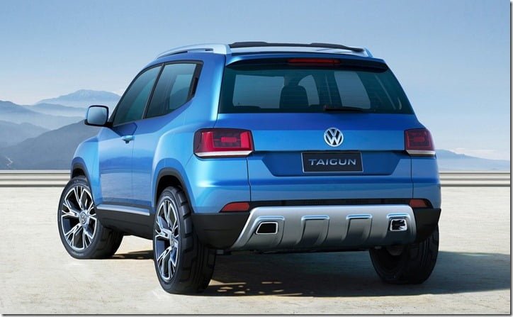 Volkswagen Taigun Concept SUV rear