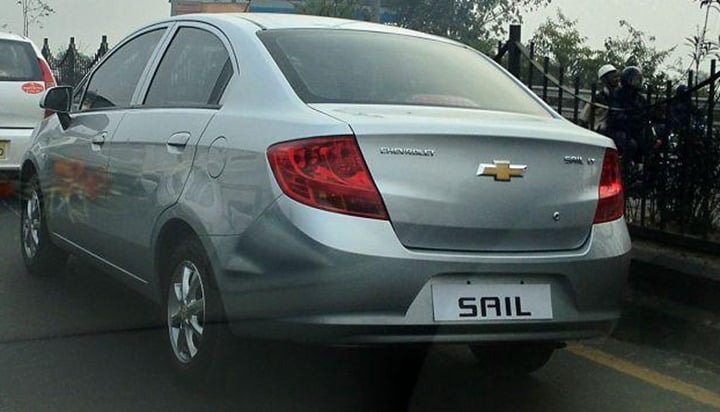 Production Ready Chevrolet Sail Sedan Caught Testing