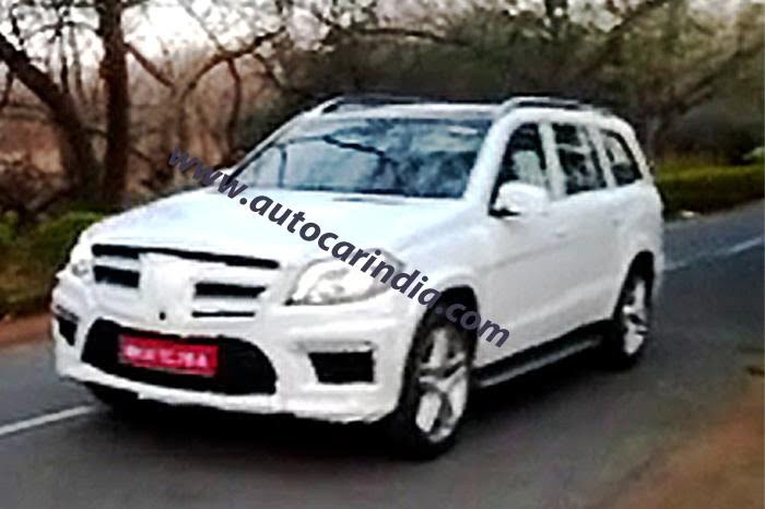 2013 Mercedes GL Class Spied Testing In India (2)