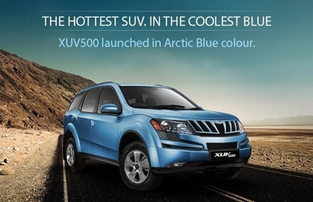 Mahindra XUV500 Arctic Blue Colour New
