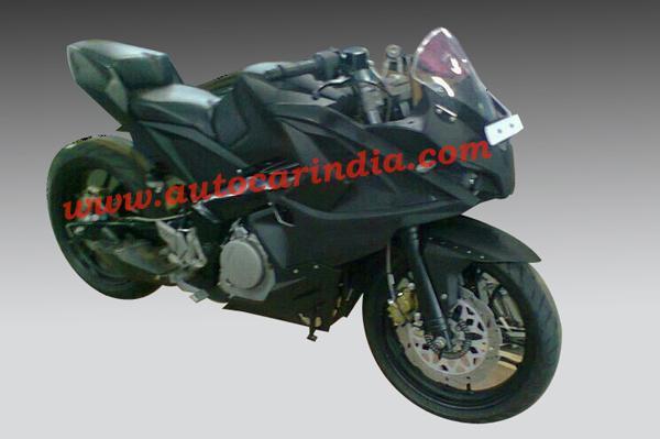 Spy Shot Pulsar 375 Right Side Front