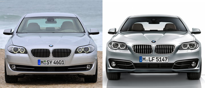 Bmw 5 Series Comparison Front Fascia