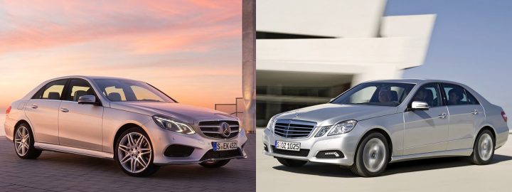 Comparison: Left: Mercedes-Benz W213, Right: Mercedes-Benz W212