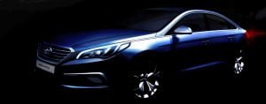 2015 Hyundai Sonata Teaser Image Front Left Quarter