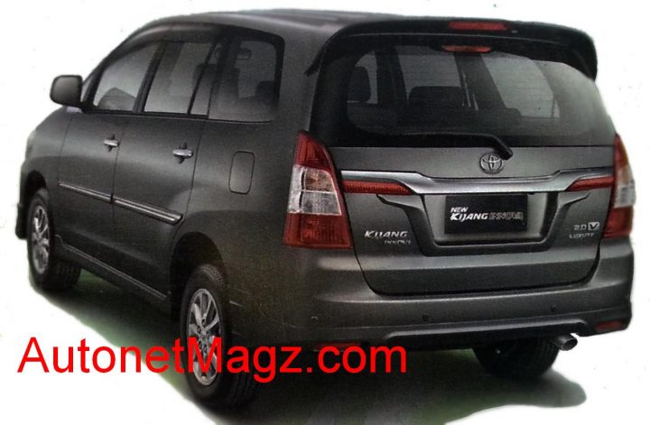 Toyota innova facelift rear