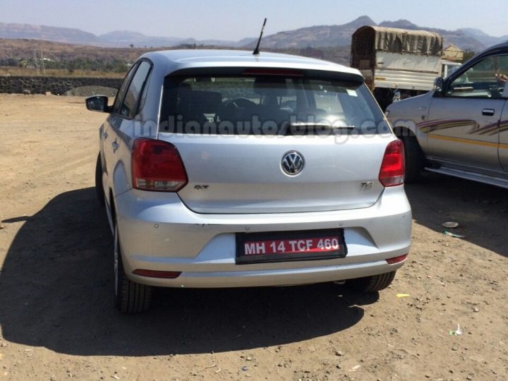 2014 VW Polo facelift Spy Shot Rear