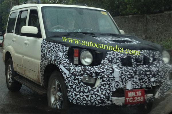 Mahindra Scorpio Facelift Spy Shot