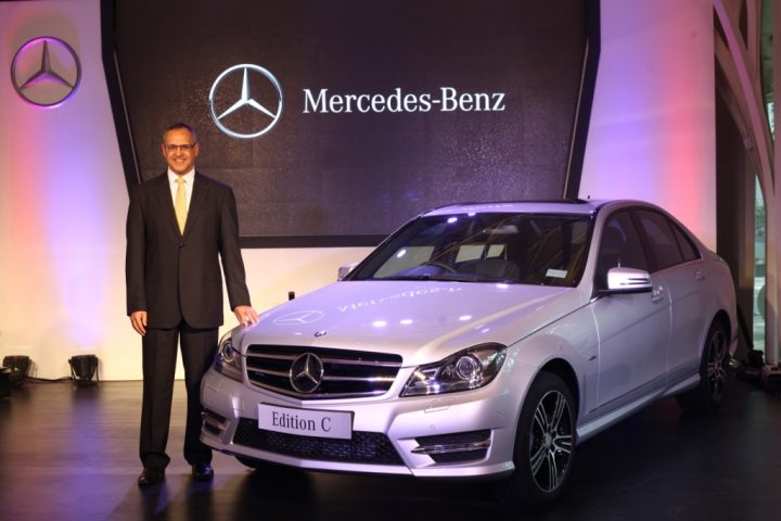 Mr. Eberhard Kern with the Mercedes-Benz C-Class 'Edition C'