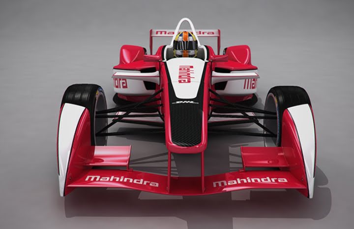 Mahindra Racing Formaula E Car Front