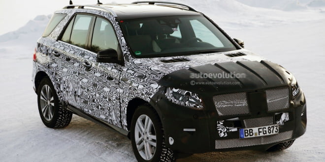 2015 Mercedes-Benz M-Class Spy Shot Featured Image