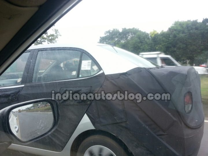 Hyundai Grand i10 Compact Sedan Spy Shot