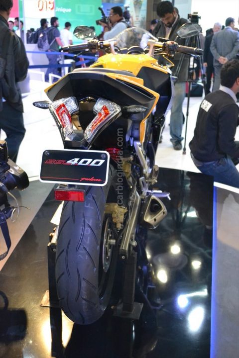 2014 Bajaj Pulsar 400 SS Rear Right Quarter