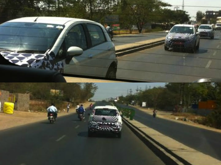 2014 Fiat Punto Facelift Spy Shot