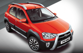 2014 Toyota Etios Cross Inferno Orange Paint