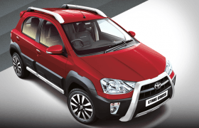 2014 Toyota Etios Cross Vermilion Red Paint