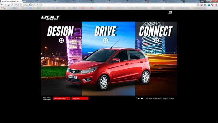 Tata Bolt Website