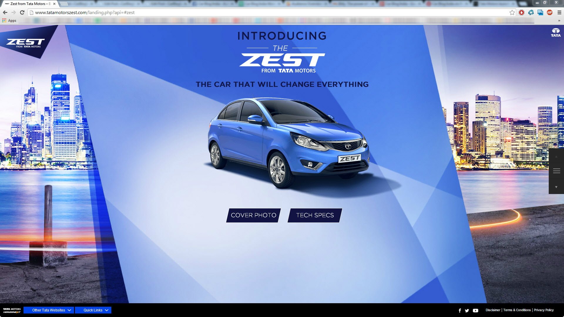 Tata Zest Website