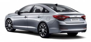 2015 Hyundai Sonata Rear Left Quarter