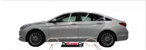 2015 Hyundai Sonata Spy Shot Left Side Profile