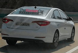 2015 Hyundai Sonata Spy Shot Rear Right Quarter