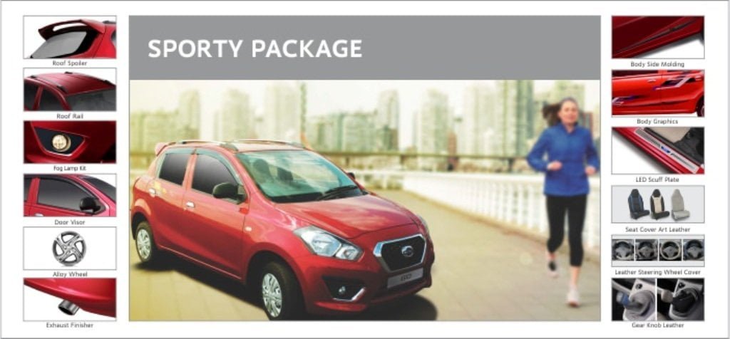 Datsun Go Accessories Package Sporty