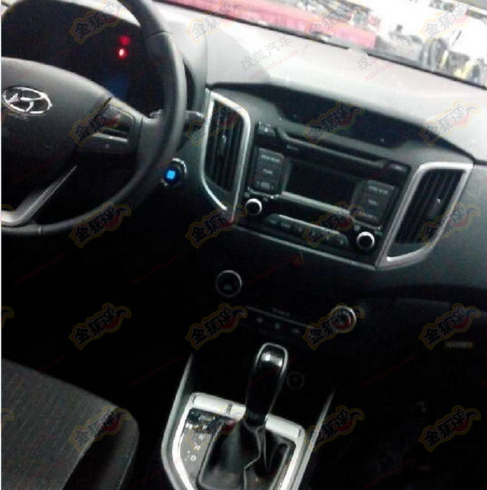 Hyundai Ix25 Interior Spy Shot