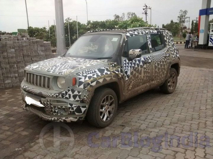 Jeep Compact SUV India Launch in 2018; Price Rs 9 lakh; Specifications jeep-renegade-india-spy-shots (3)