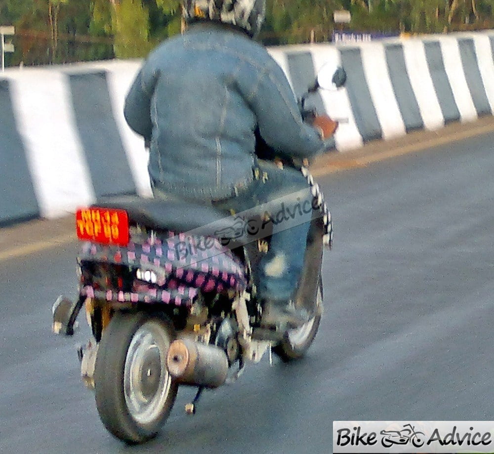 Mahindra 110cc Scooter Spy Shot Rear Right Quarter