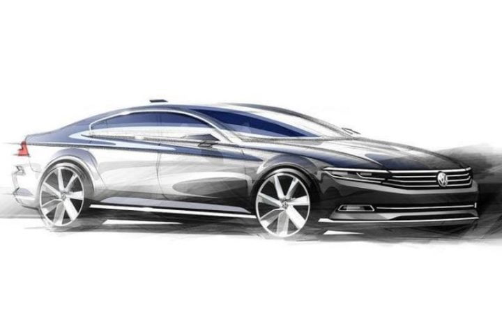 2015-VW-Passat-side-sketch